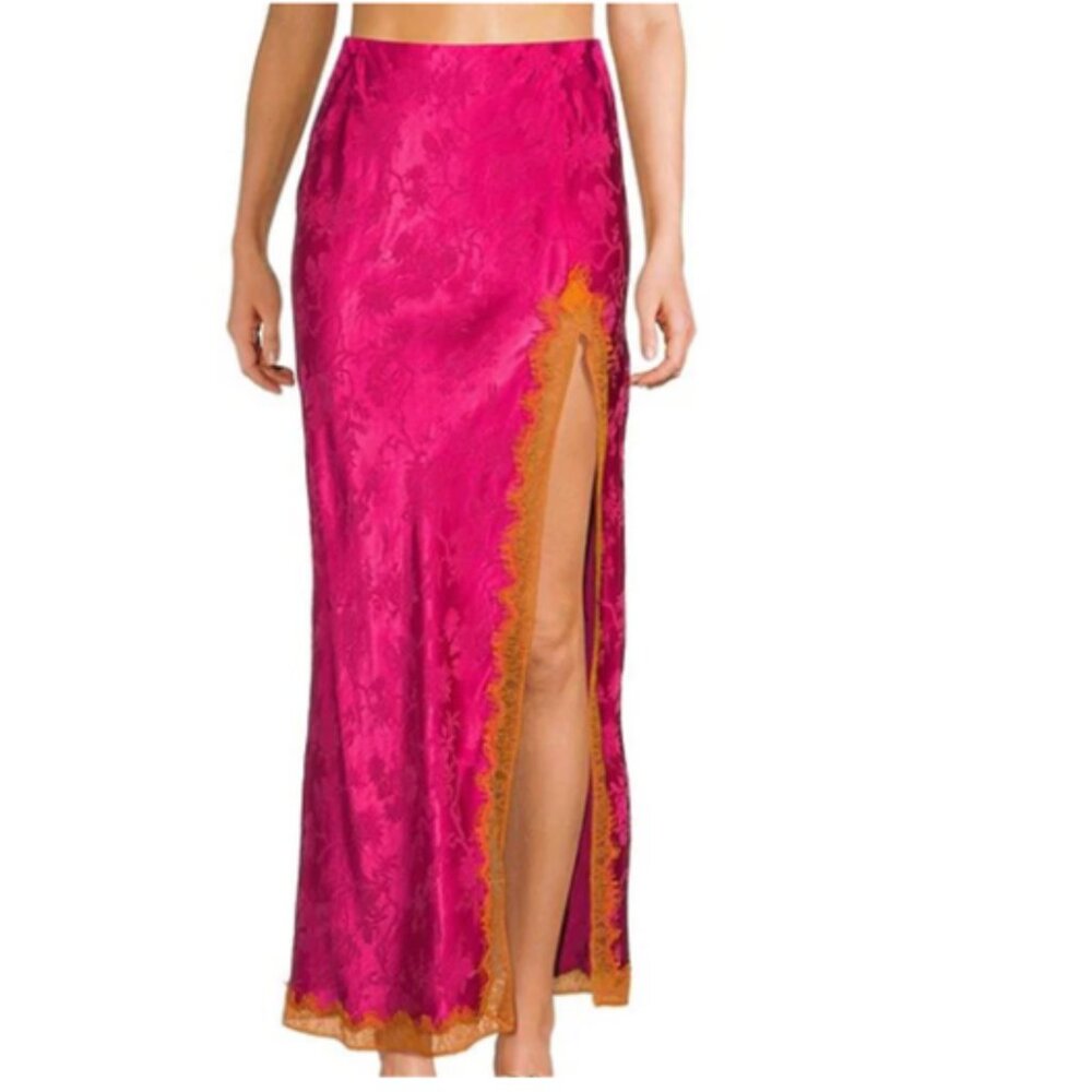 Rumored Meadow High Slit Maxi Skirt NWT Sz L